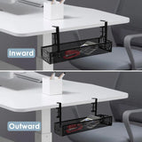 Cable Management, 2 Pack Cable Management under Desk, Cable Tray