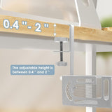 Cable Management, 2 Pack Cable Management under Desk, Cable Tray
