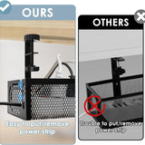 Cable Management, 2 Pack Cable Management under Desk, Cable Tray