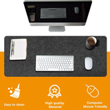 Large Felt Desk Mat, 40''X16'' with Non-Slip Full Desk Mouse Pad,Office Computer Desk for Keyboard Mat,Felt Desk Mat for Desk Pad Protector（100X40Cm）