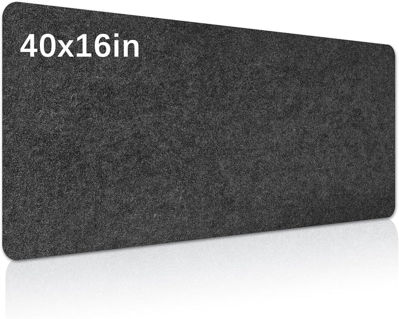 Large Felt Desk Mat, 40''X16'' with Non-Slip Full Desk Mouse Pad,Office Computer Desk for Keyboard Mat,Felt Desk Mat for Desk Pad Protector（100X40Cm）